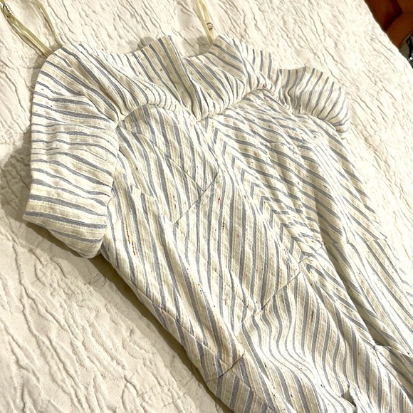 Rebecca Taylor MULTI COLOR STRIPE RUFFLE DRESS NWOT - Picture 11 of 13